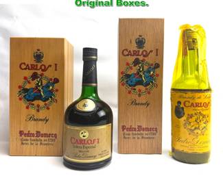 Lot 2378 2 Bottles. Carlos I Brandy In Original Boxes. 