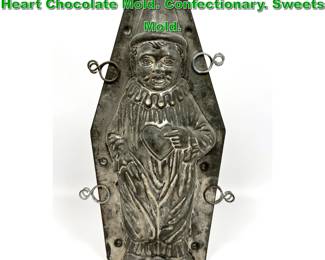 Lot 2308 Vintage Berlin GERMAN Clown with Heart Chocolate Mold. Confectionary. Sweets Mold. 