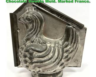 Lot 2300 5 Part French Vintage Chicken Chocolate Sweets Mold. Marked France. 