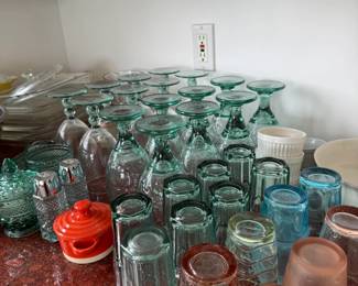 Green glassware