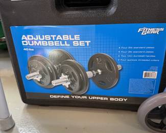 adjustable dumbbell set