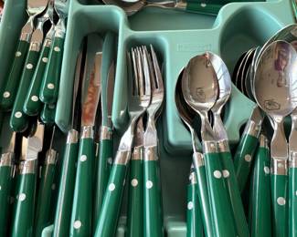 Blast from the past! Great green cutlery