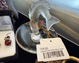 Lalique Koi Fish Ring Dish