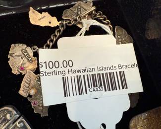 Sterling Hawaiian Islands Bracelet