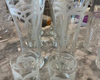 Rolf palm tree beer glasses