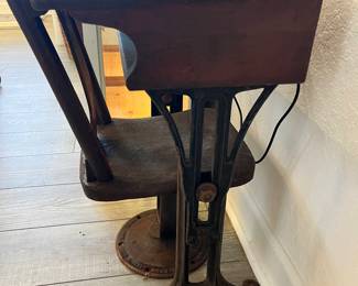 Antique cast iron desk Childrens Antique Industrial School Desk & Chair Cast Iron