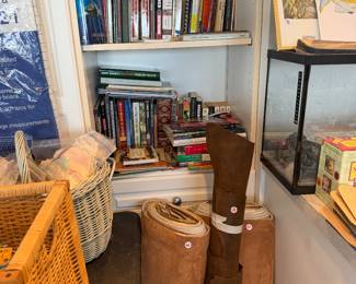 Fabric, books( by the way books are a hot seller on eBay )