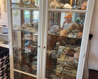 Cabinet filled with jewelry 