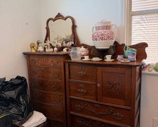 Lexington Victorian sampler dresser