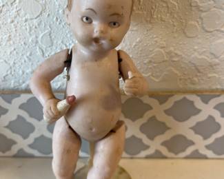 Antique German All Bisque Doll 