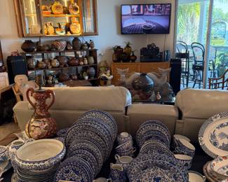 One room filled with pottery