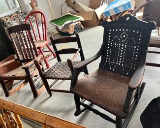 Children’s antique rockers and chairs