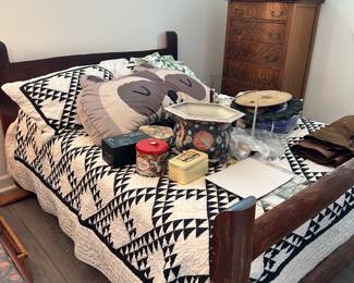Vintage handmade bed