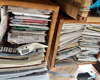 Lots of sewing patterns