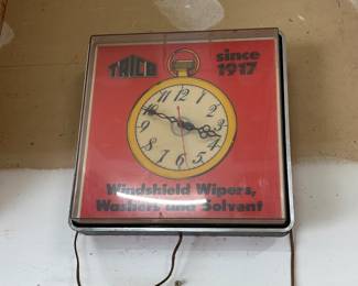 Trico vintage electric clock , vintage advertising