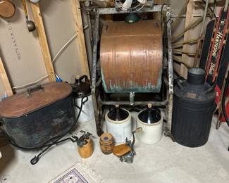 Antique copper washing machine