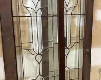 Lead glass doors