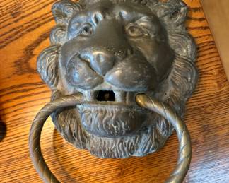 Vintage brass door knocker