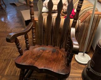 Wood rocking chair
