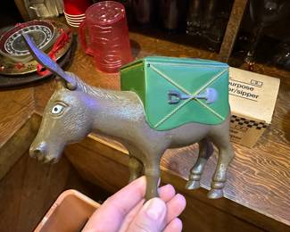 Vintage donkey cigarette dispenser