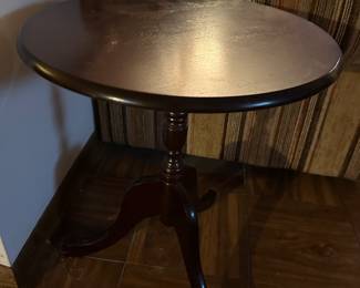 Wood side table