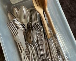 Prestige silver plated flatware set