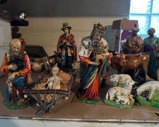 Chalkware nativity set (a must see!!).....