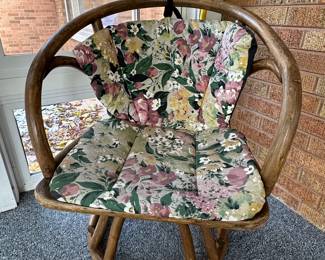 Brown Jordan rattan chair....