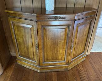Wood entry/console cabinet