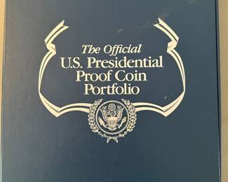 U.S. Presidential proof coin portfolio.......