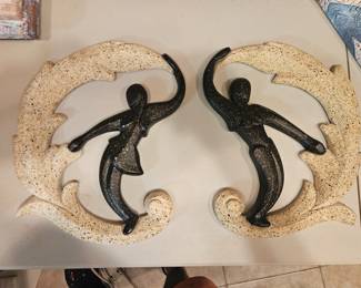 Art Deco ( MCM) set wall art $50