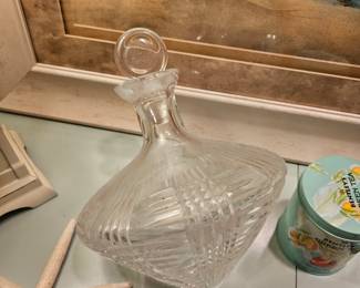 Most unique crystal decanter I've ever seen. Our price $200