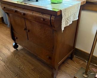 Antique Tiger Oak Sideboard