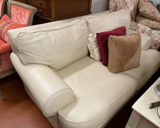 Leather Loveseat 