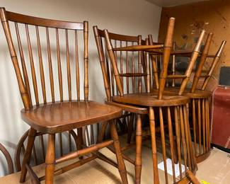 Set of Eight Stickley Chairs