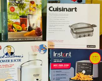 Instant Air Fryer, Magic Bullet, Power Juicer, Cuisinart Griddler