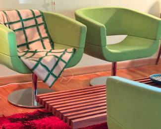 Set of Four Mid-Century Accent Chairs