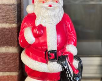 Vtg Santa Claus Blow Mold
