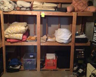 Curtains, comforters, pillows, rugs