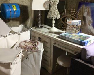 White desk 4’x18”x30” H