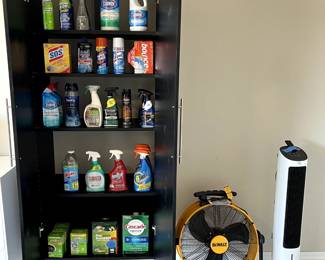 Dewalt 20" Floor Fan; Dreo Indoor Air Cooler; Household Cleaning Supplies