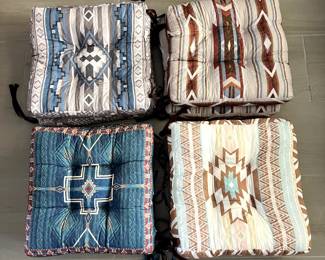 Sets of 2 Southwestern Indoor Chair Cushions
