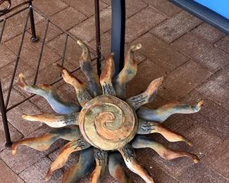 Metal Sunburst Wall Art