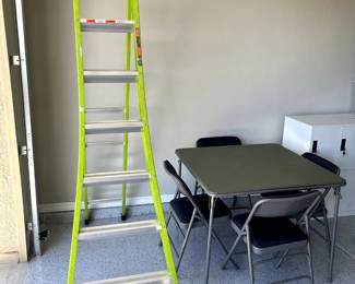 Little Giant King Kombo Ladder; Card Table & Chairs