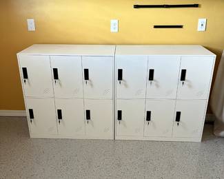 A Pair of Lockers in white