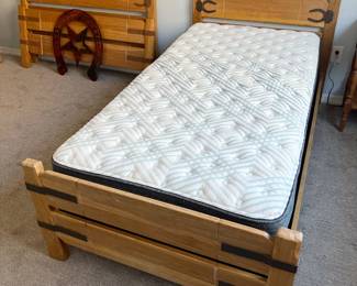 Late 40s Vintage Brandt Ranch Twin Bed 