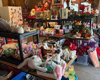 This garage couldn't get anymore packed! Every holiday was celebrated in a big way!