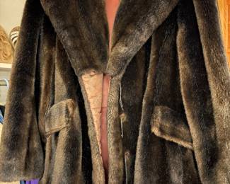 Brown Faux fur coat
