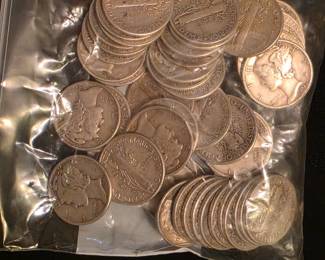 Part of our nice selection of Silver coins.