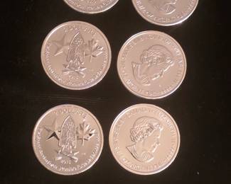 HALF OUNCE BULLION PIECES.